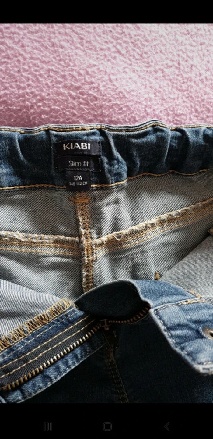 Jeans fille slim fit 12 ans kiabi - photo numéro 6