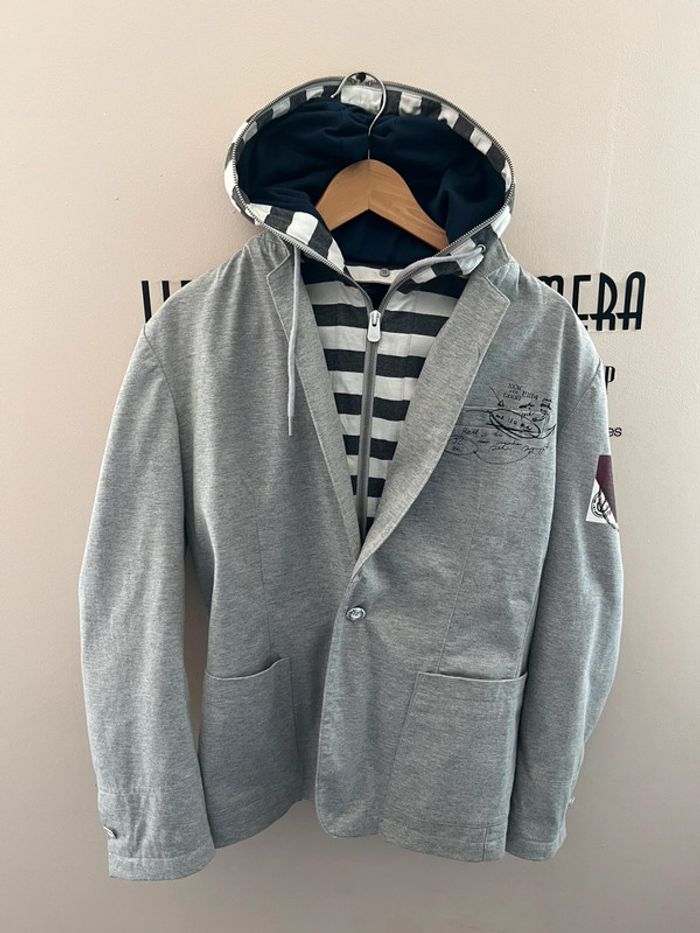 Blazer homme Desigual faux sweat capuche amovible comme neuf