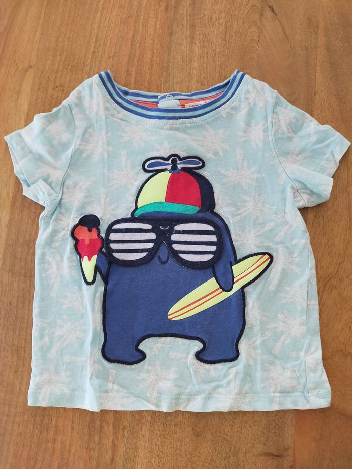 Lot de 2 t-shirts monstre 18 mois - photo numéro 4