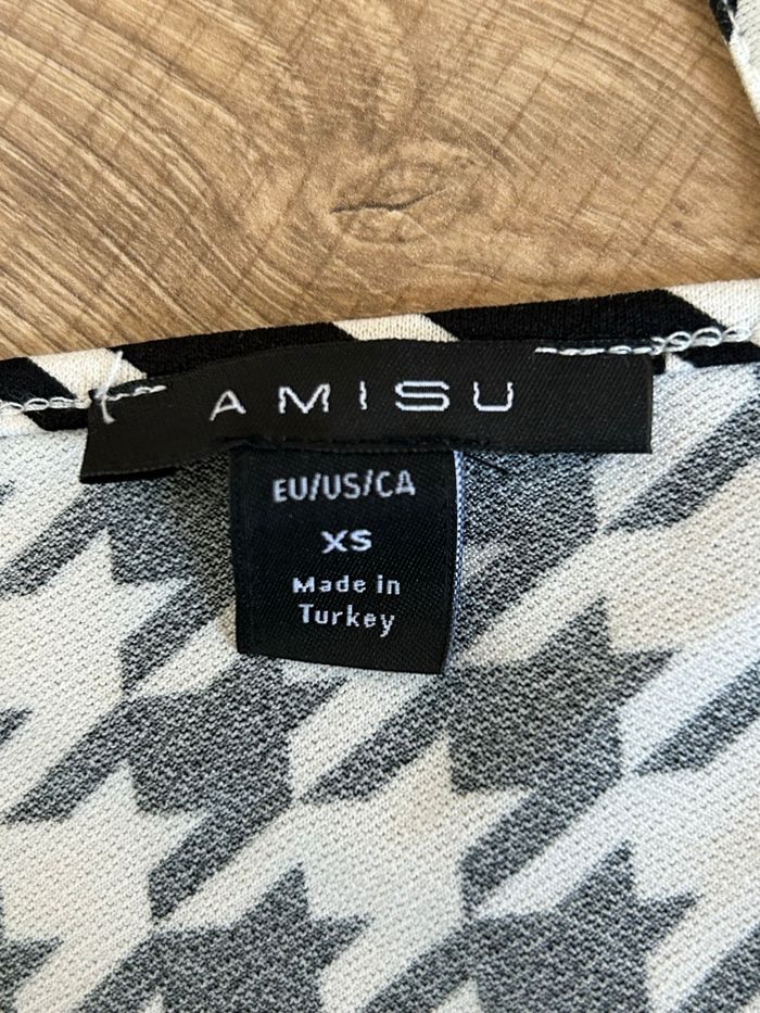 Débardeur noir et écru Amisu taille XS comme neuf - photo numéro 10