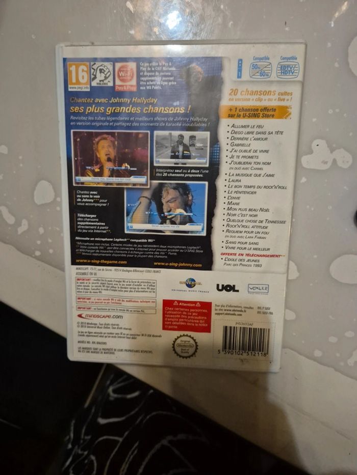 Jeu wii Johnny hallyday - photo numéro 2