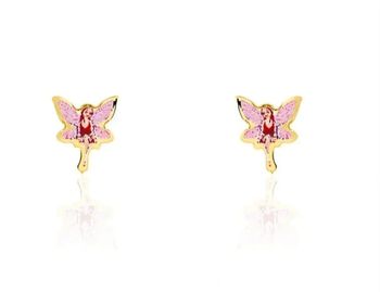 Boucle d'oreilles fée or jaune 375/1000 histoire d'or