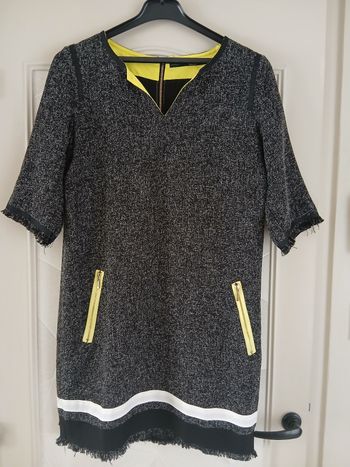 Robe chic effet tweed T:38