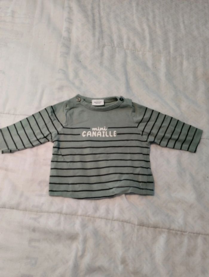 Tee shirt manches longues kaki Tape à l'oeil