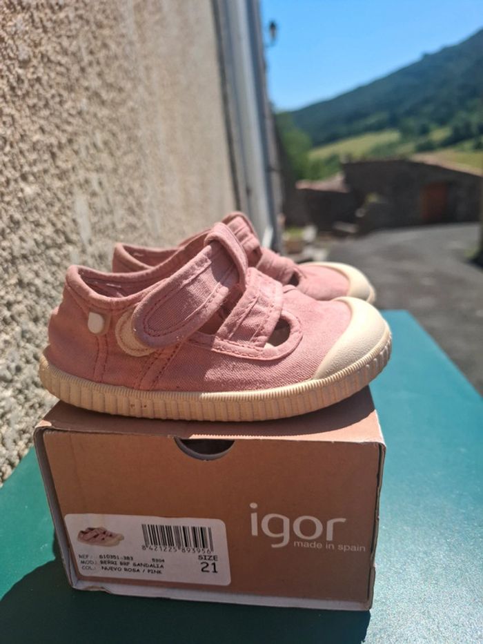 Sandales barefoot Igor Berri rose – pointure 21