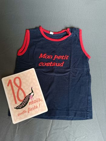 Débardeur bleu marine 🦕 Taille 18 mois