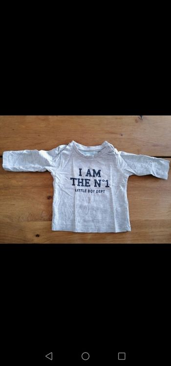 T-shirt manches longues 6 mois