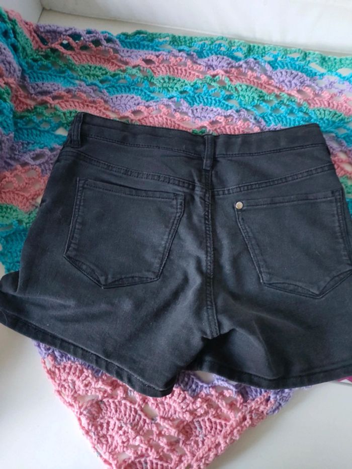 Short en jean noir, 11ans/146cm - photo numéro 2
