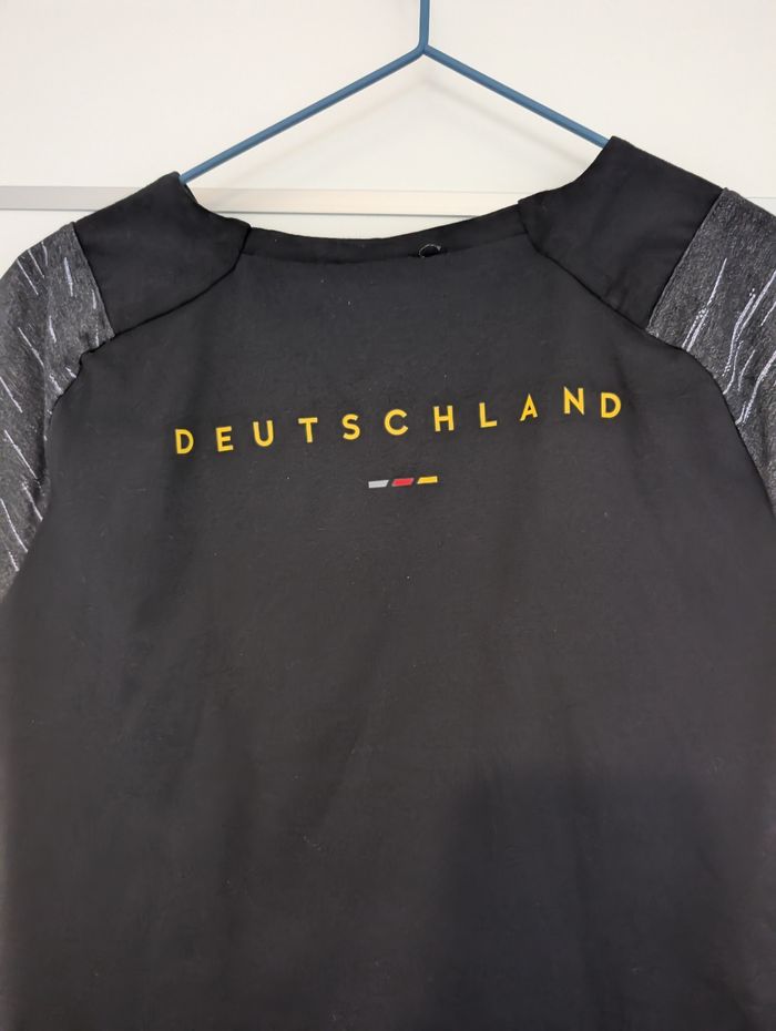 T-shirt de Sport Deutschland Allemagne Kipsta Noir/Gris 8 Ans - photo numéro 3