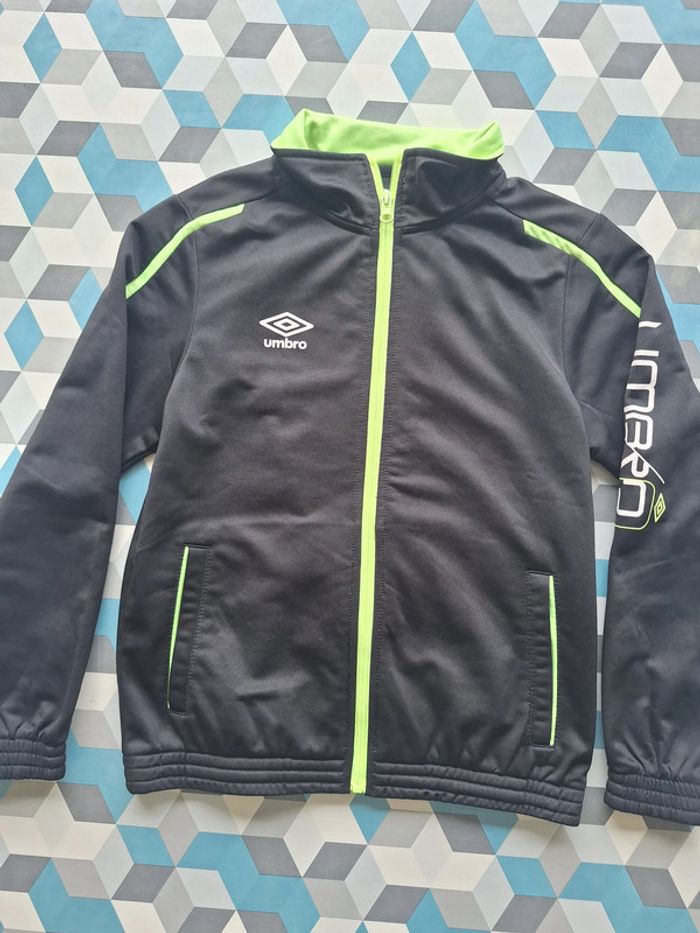 Veste survêtement enfant umbro noir taille 10/11ANS - photo numéro 2