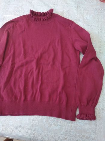 Pull bordeaux Taille S