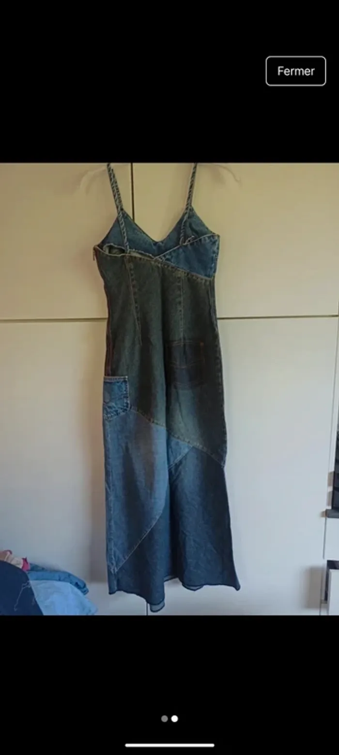 Robe longue en jean vintage - photo numéro 2
