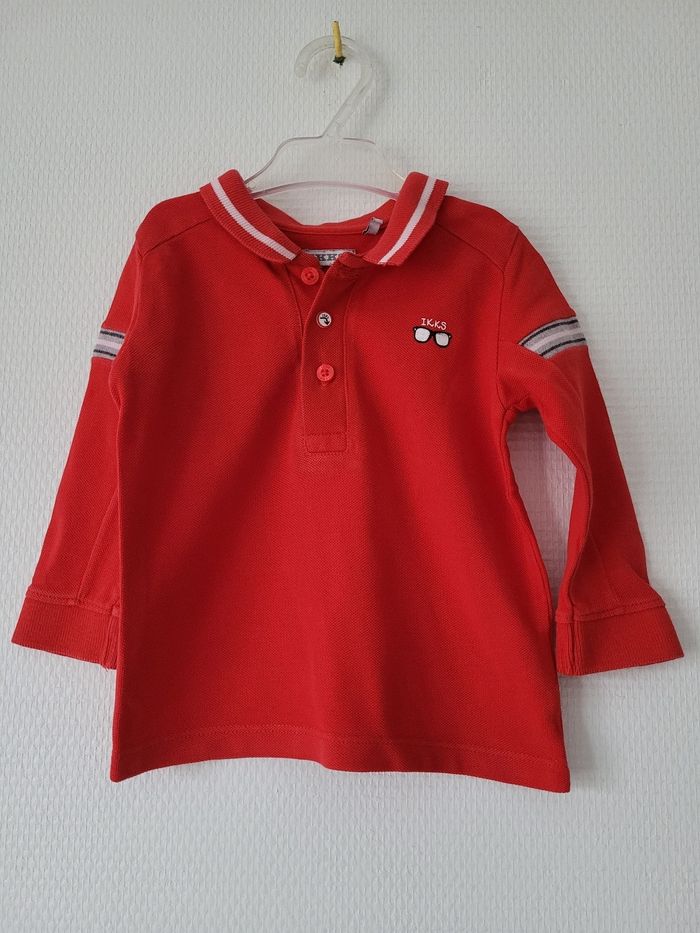 Polo rouge IKKS 12 mois TBE