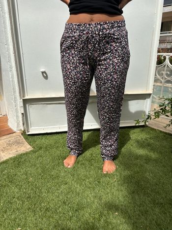 Pantalon femme léger fleuri s
