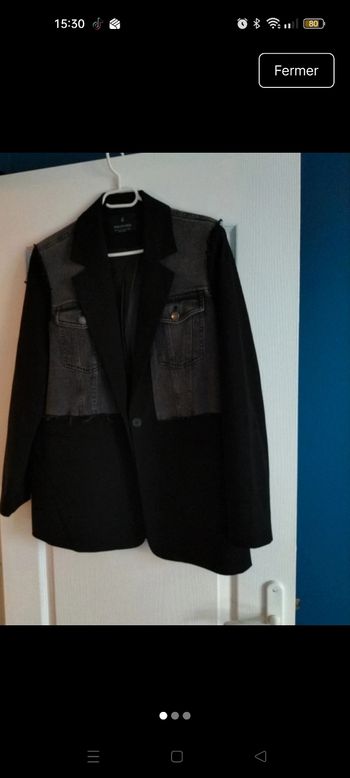 Superbe blazer stradivarius oversize bi-matiere 