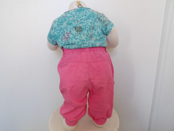 Pantalon rose coton - 12 mois - photo numéro 8