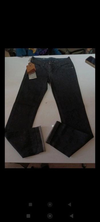 Pantalon jeans femme Teddy Smith taille 36 neuf coupe skinny taille basse