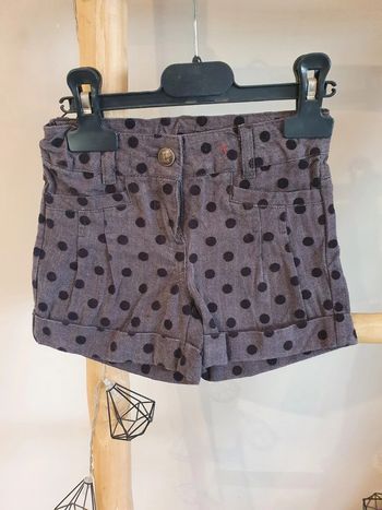 Short vynil fraise - fille 3 ans
