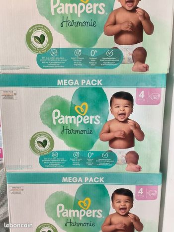 Pampers harmonie taille 4 lot de 3