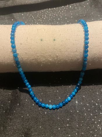 Collier perles turquoises