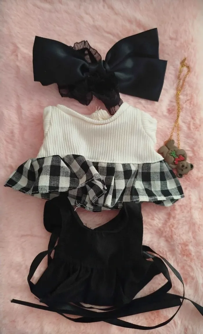 Vêtements pour cotton doll, plush doll , idol ( kuro epuron ) - photo numéro 2