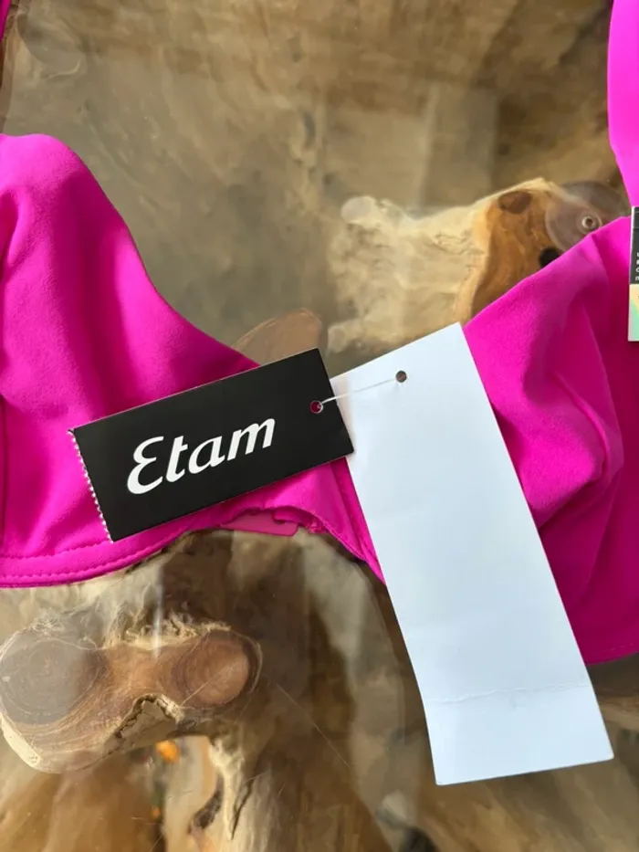 Haut de maillot de bain Etam rose fushia 90b - photo numéro 5