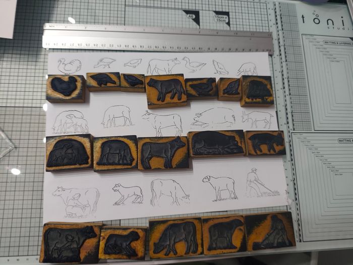 Lot 26 tampons thème de la ferme