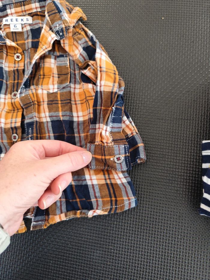 Ensemble 6 mois jeans chemise et tee shirt - photo numéro 16