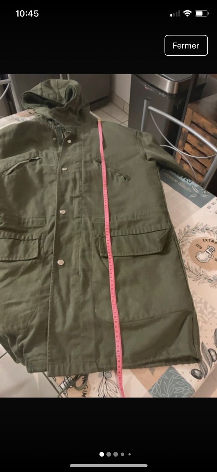 Magnifique parka kaki avec doublure polaire détachable