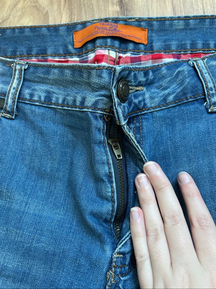 Pantacourt / Short en jean bleu Homme Truerise Tailles 44-46 - photo numéro 4
