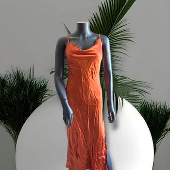 Robe de soirée - orange - Jennyfer - neuf avec étiquette