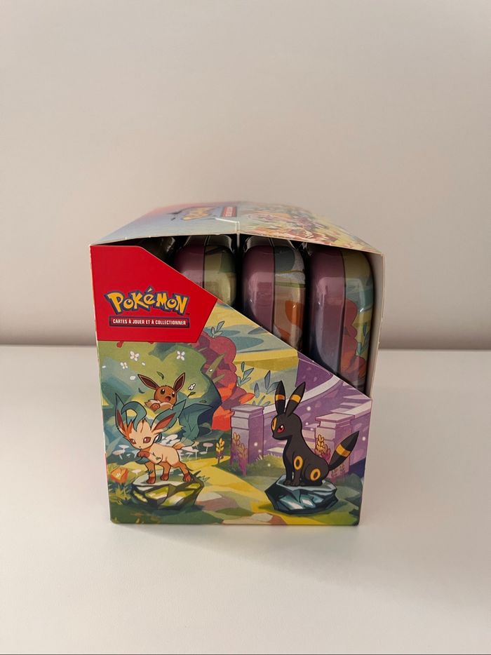 Pokemon Display de mini tins ev8.5 évolutions prismatiques non scellé - photo numéro 2