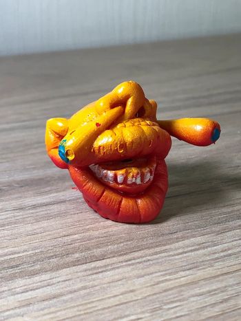 Jouet figurine vintage marionnettes puppet foncer monstre créature horreur