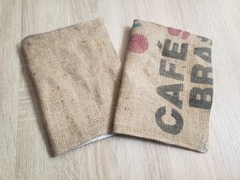 Lot de 2 protège cahier en tissus
