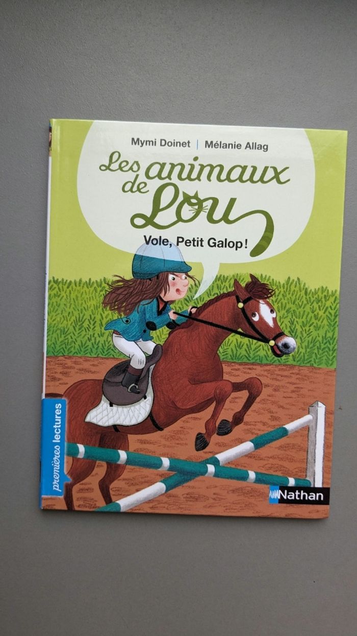 animaux de Lou. Vol Petit Galop ! Premières lectures Niveau 2 Nathan