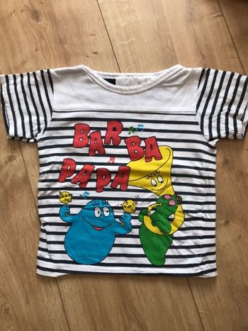 T-shirt barbe à papa taille 2 ans