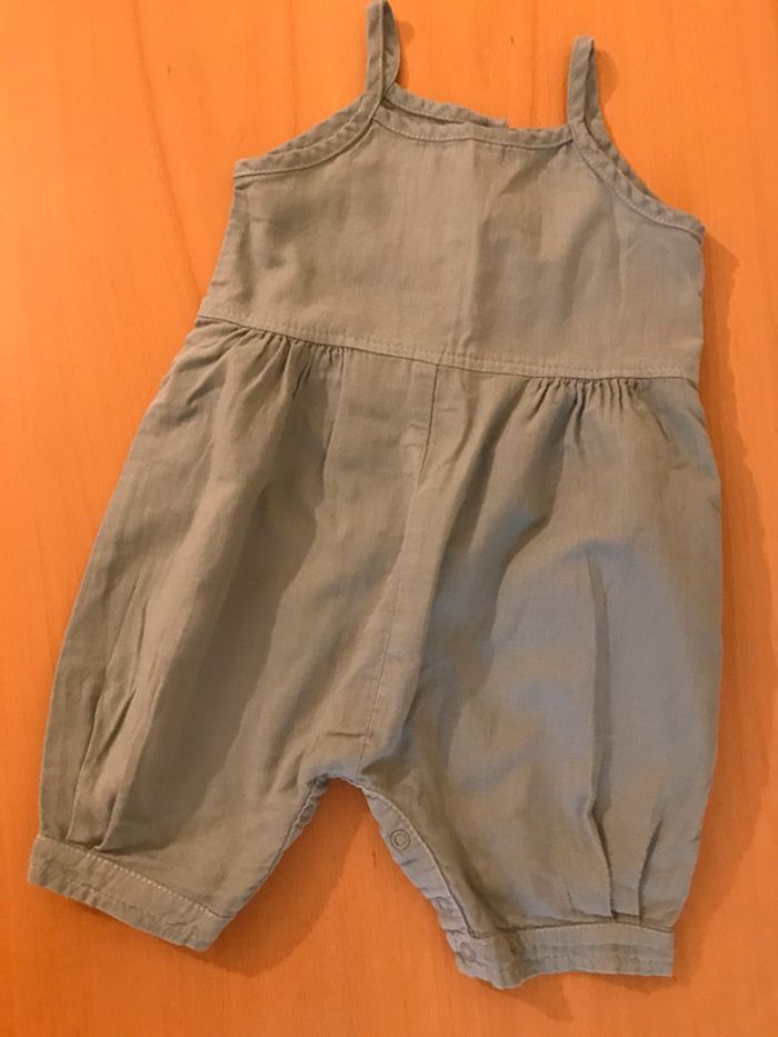 Combinaison à bretelles verte