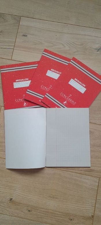 Lot de 4 cahiers de brouillon conquérant 96 pages