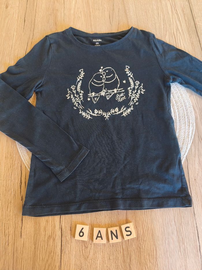 T-shirt manche longue Kiabi 6 ans