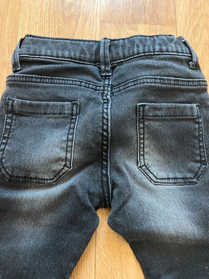 Jean gris anthracite délavé mixte 12/18M - photo numéro 3