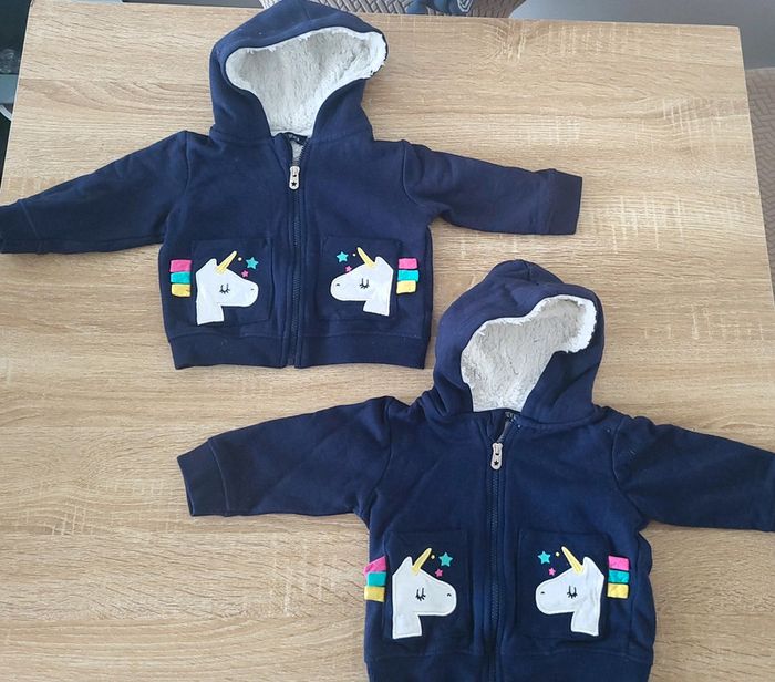 Veste chaude licorne 6 mois