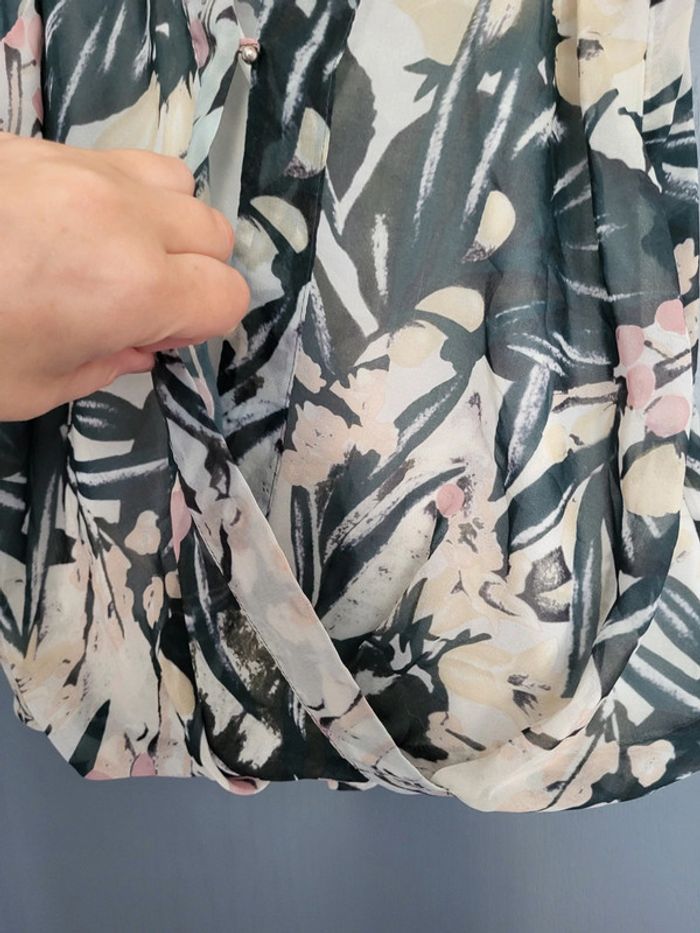 Débardeur croisé en voile H&M T.34 - photo numéro 4