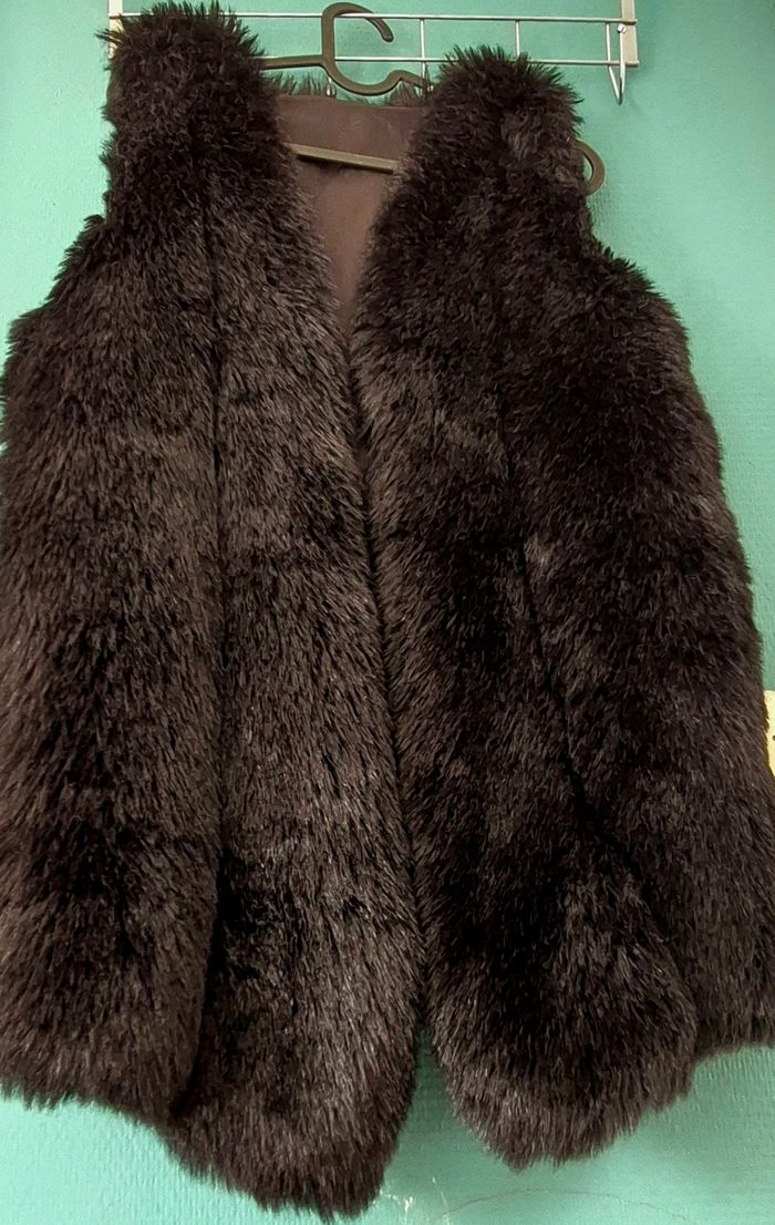 Veste en fourrure ans manche - photo numéro 8