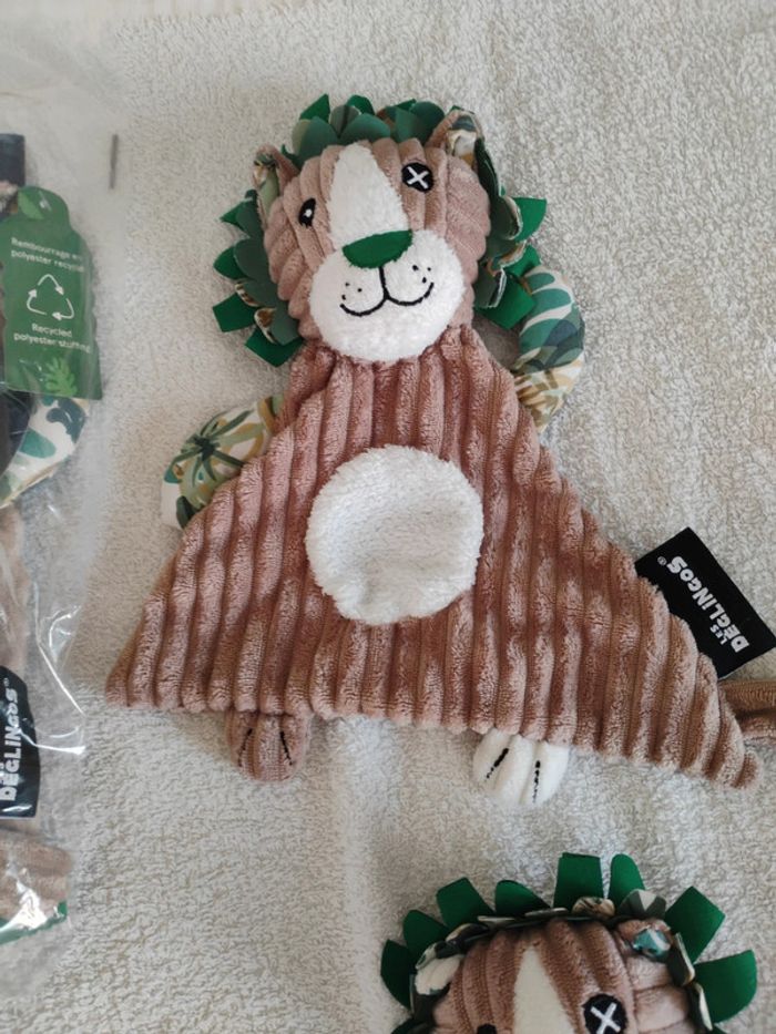 Lot doudou lion Les deglingos - photo numéro 3