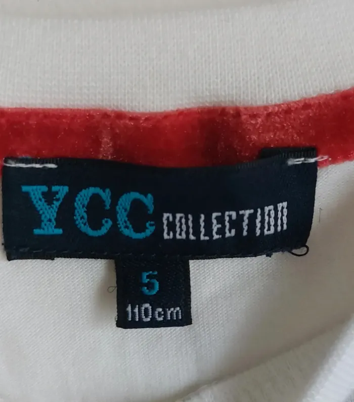 Tee-shirt manches longues garçon YCC - Taille 5 ans, neuf, style bicolore - photo numéro 3