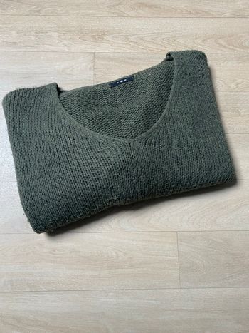Pull femme kaki