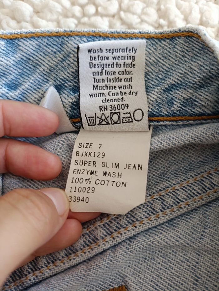 NEUF Jean Calvin Klein Jeans – clair – super slim – taille 7 vintage - photo numéro 4