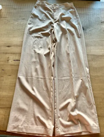 Pantalon style costume beige