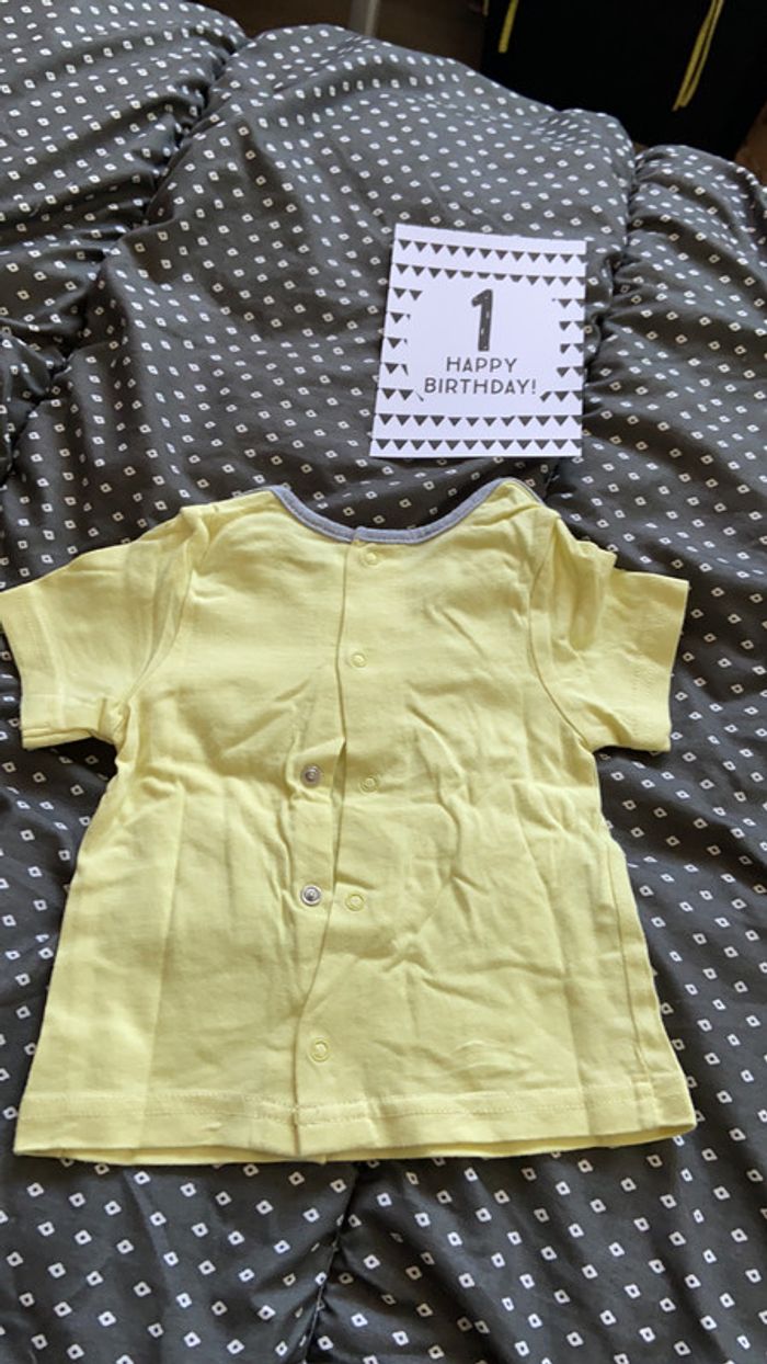 Tee shirt manche courte 12 mois 74cm - photo numéro 2