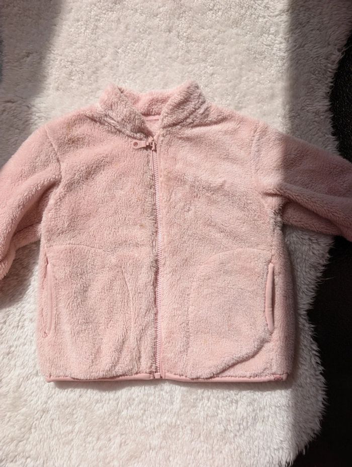 Veste polaire 2 ans fille rose - photo numéro 2